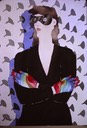 Masked Woman: Rainbow Gloves 1981